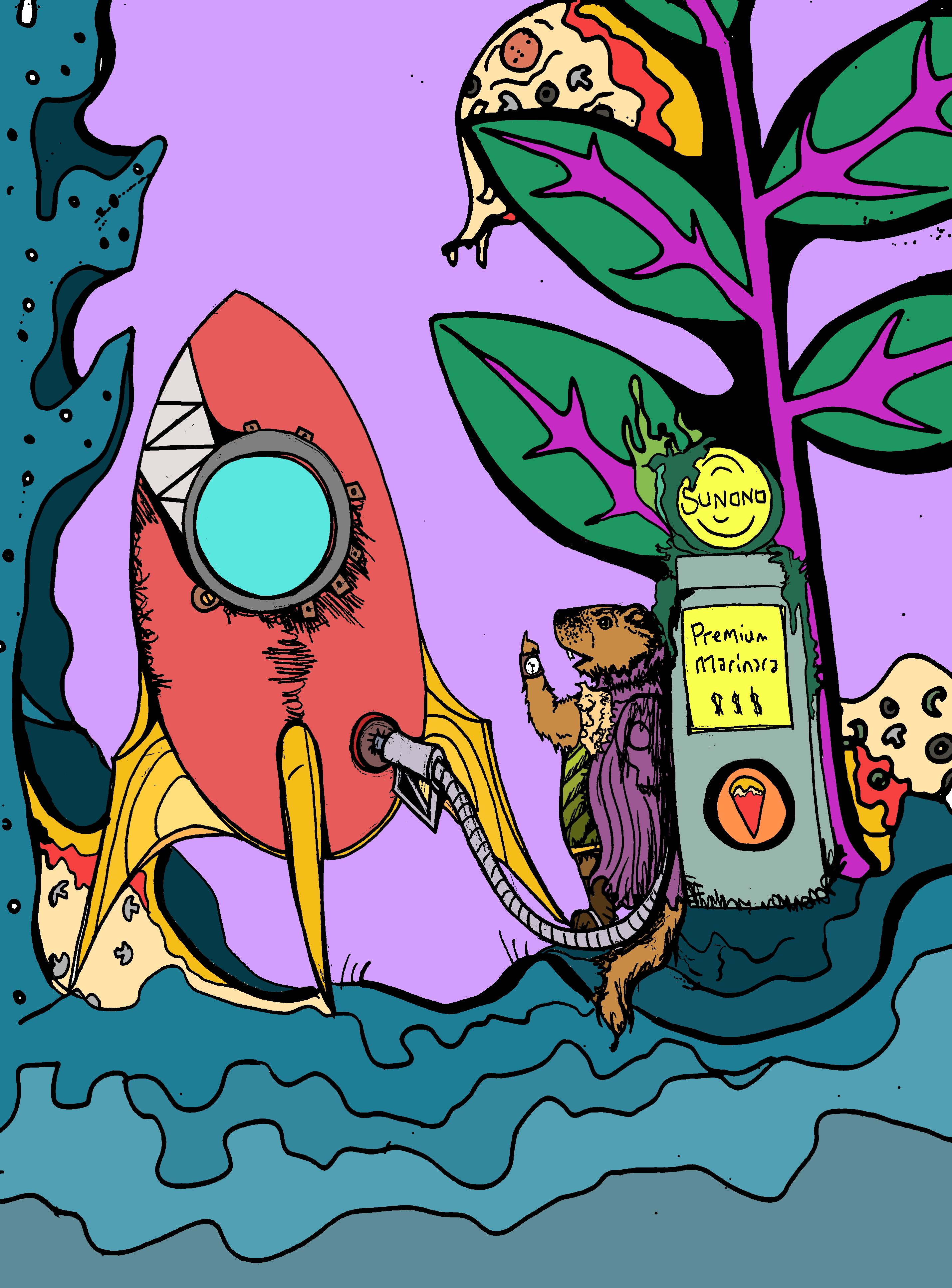 Sir Edwin fueling his ship