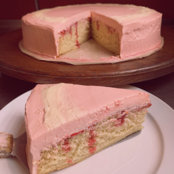 Vegan Cake - Hibiscus Raspberry Cloud Cake - 12"